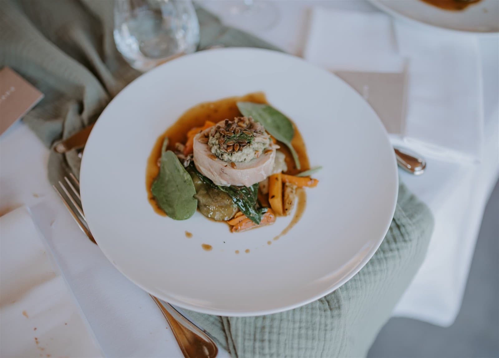 A plated main course