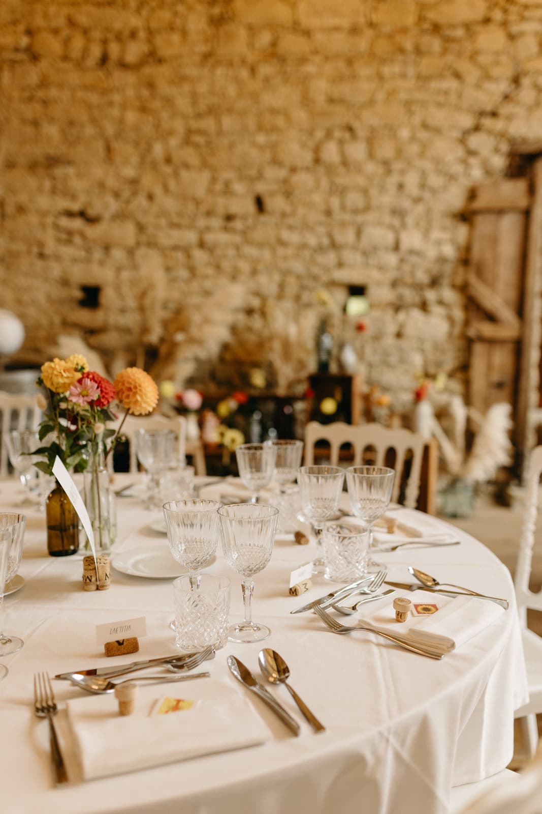Une table de mariage