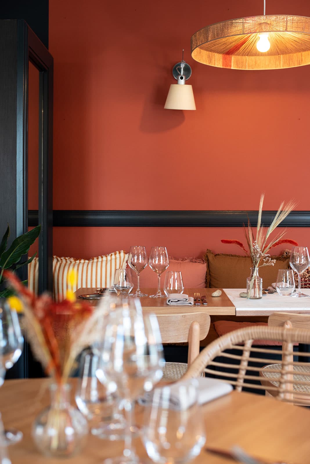 The dining room